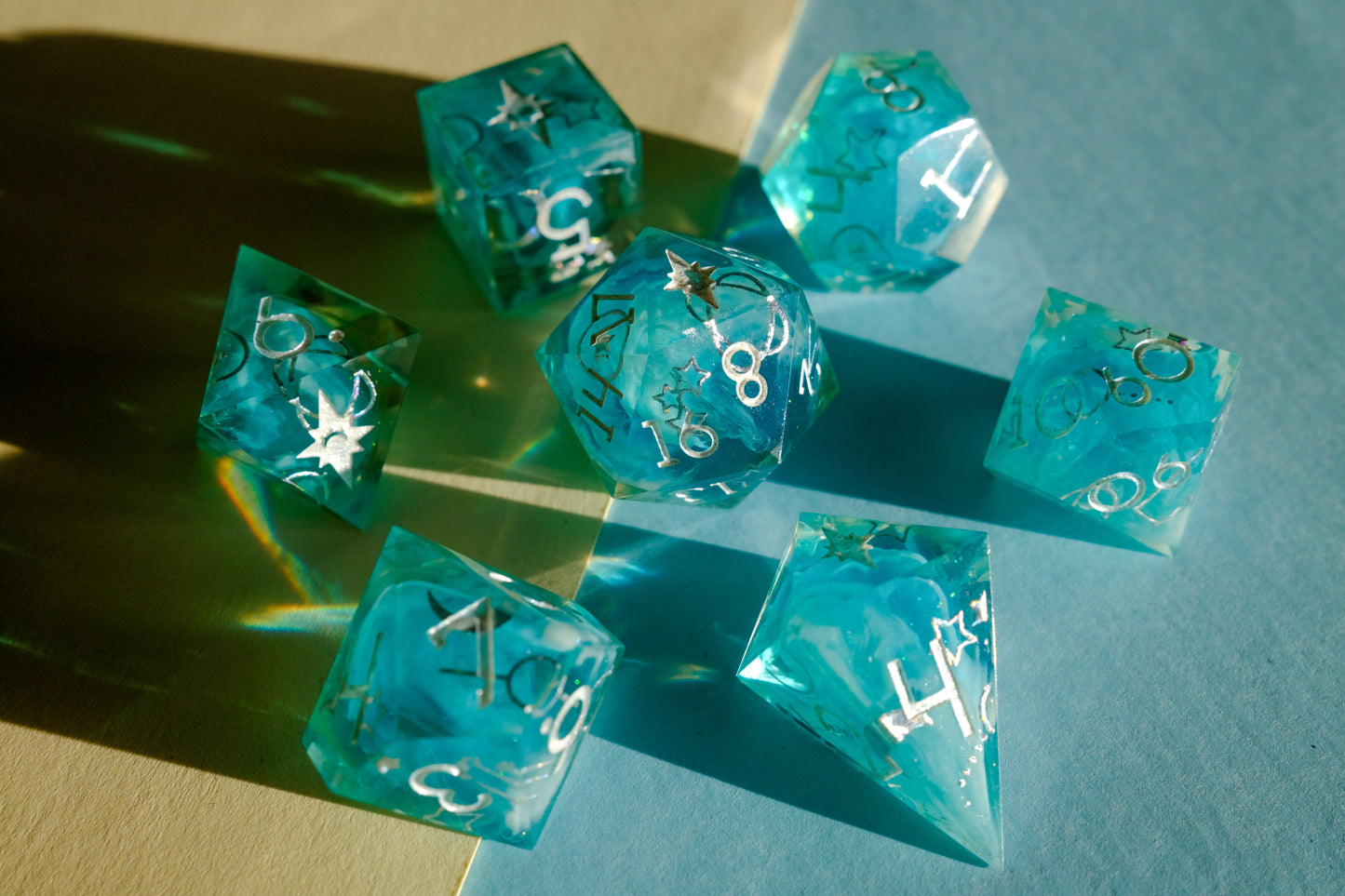 Space Frost Polyhedral Dice Set