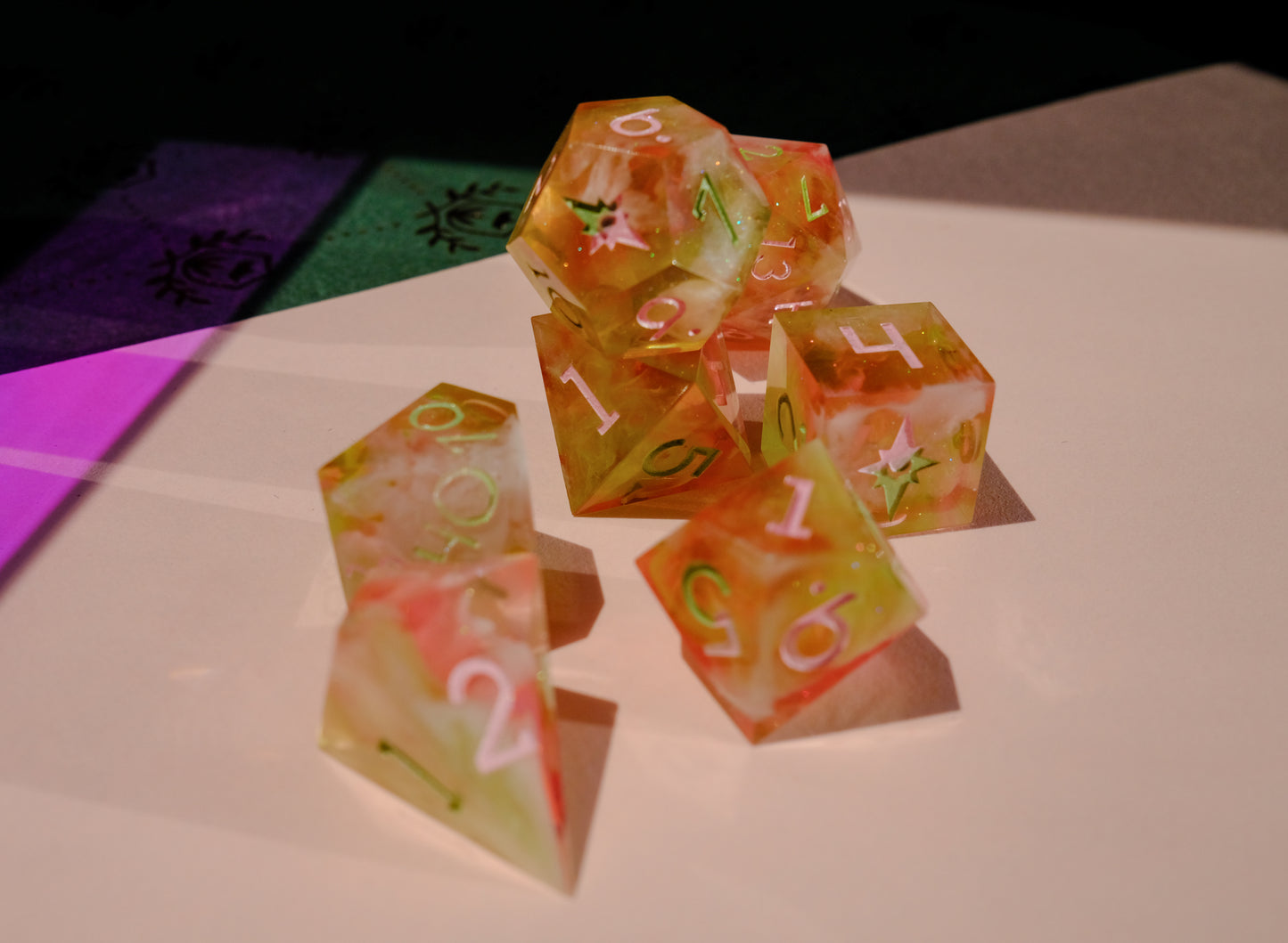 Defying Gravity Polyhedral Dice Set