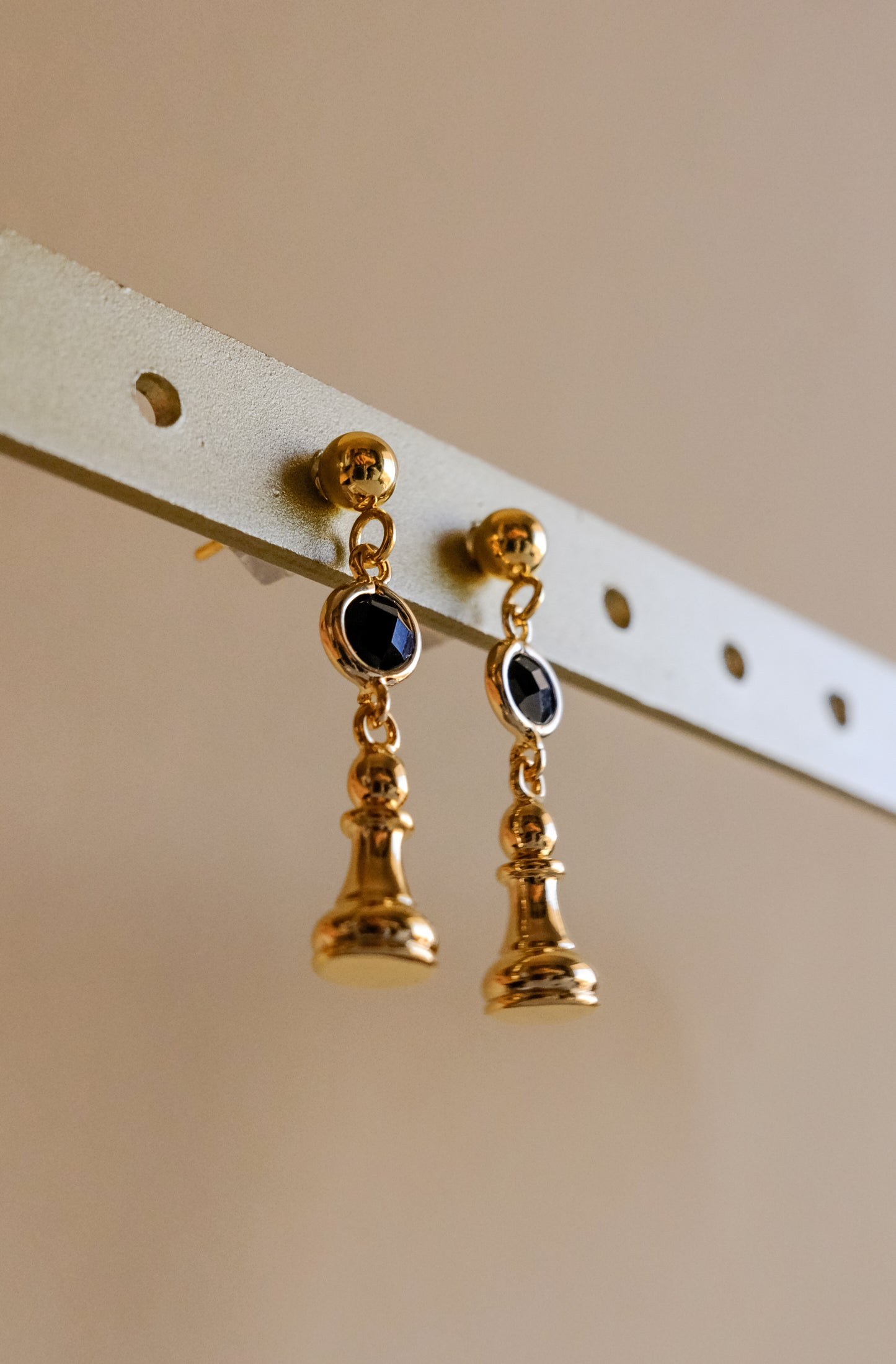 Pawn Chess Piece Stud Earrings