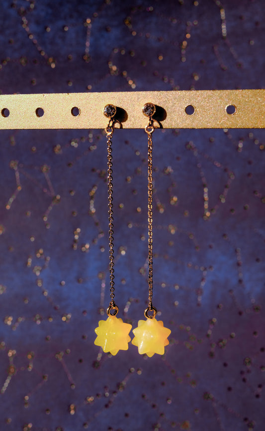 Star Piece Drop Earrings