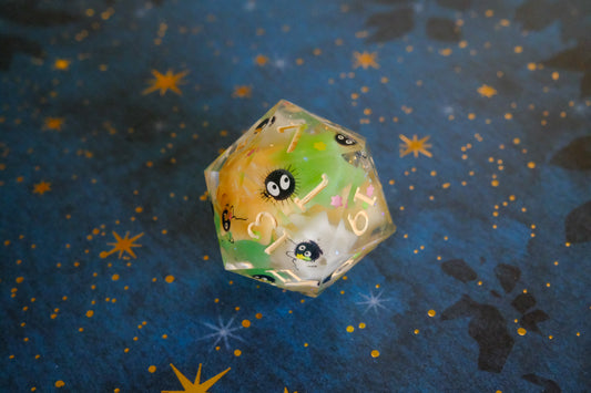 Green Orange Soot Sprite Mega D20