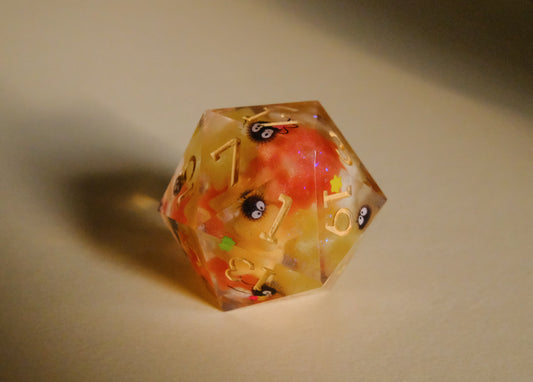 Red Orange Soot Sprite Mega D20