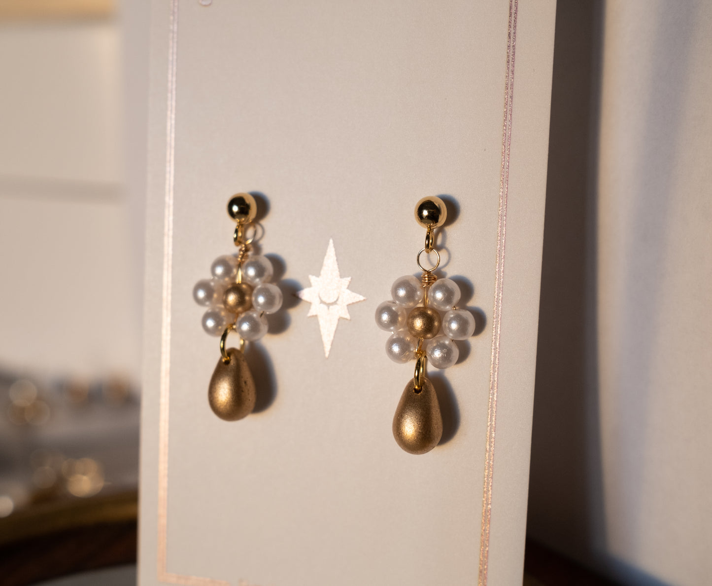 Daisy Drop Stud Earrings