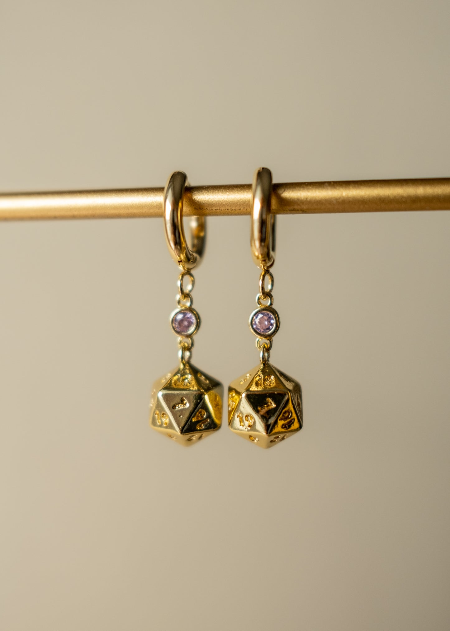 D20 Hoop Earrings
