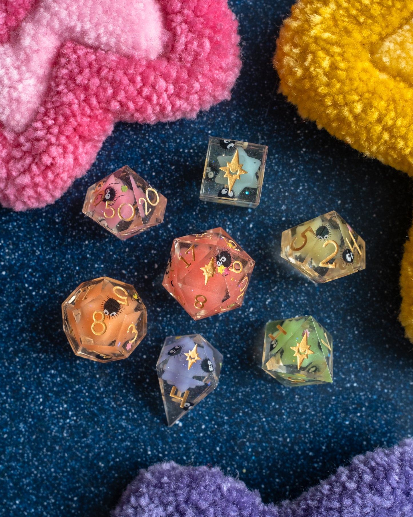 Soot Sprite Party Polyhedral Dice Set