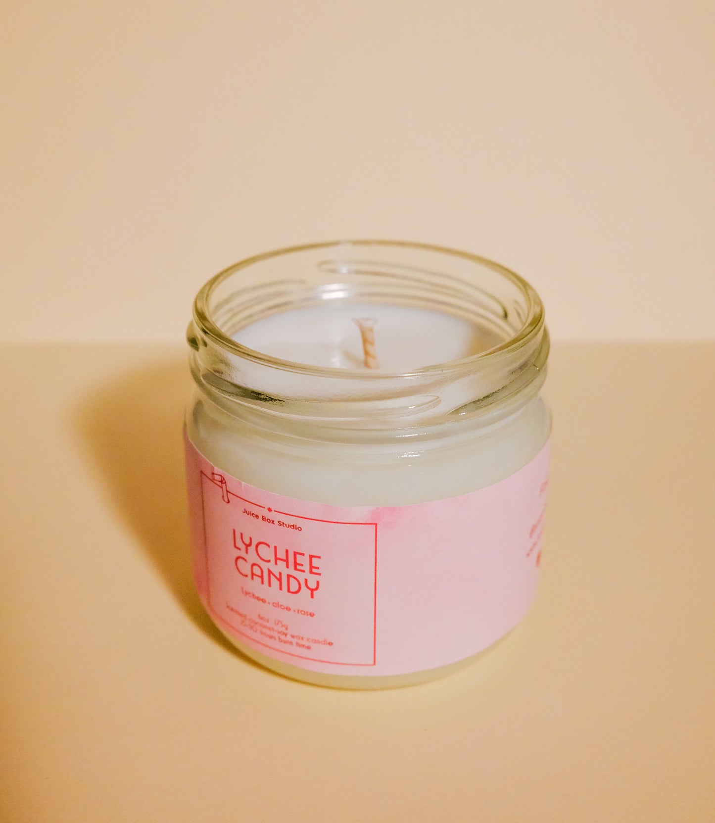 Lychee Candy Scented Candle Jar