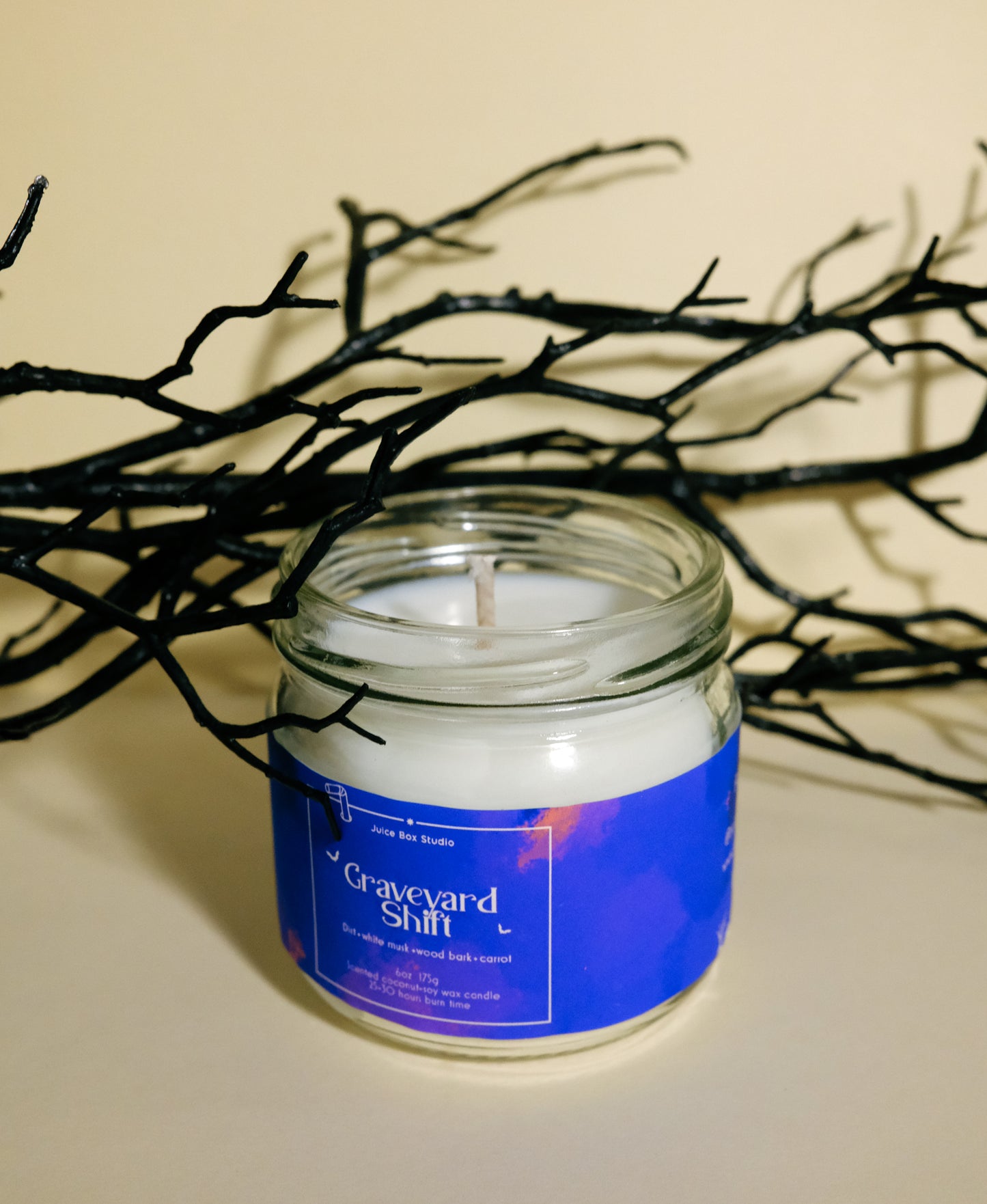 Graveyard Shift Scented Candle jar