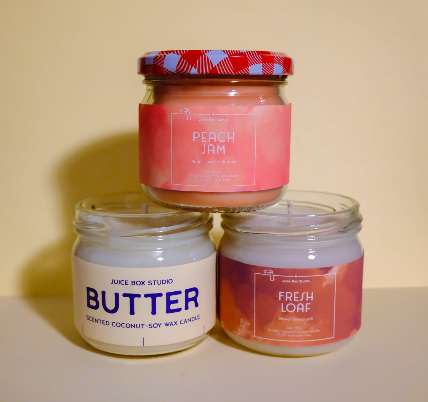 Peach Jam Scented Candle Jar