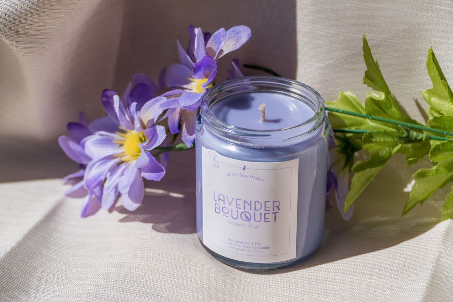 Lavender Bouquet Scented Candle jar