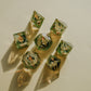 Butterfly Catcher Gold Polyhedral Dice Set