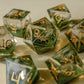 Butterfly Catcher Gold Polyhedral Dice Set