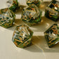 Butterfly Catcher Gold Polyhedral Dice Set