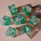 Butterfly Catcher Silver Polyhedral Dice Set