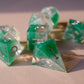 Butterfly Catcher Silver Polyhedral Dice Set