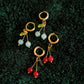 Cherry Hoop Earrings