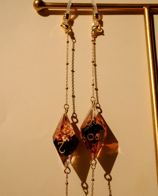 Meteor Swarm D10+Percent Glasses Chain