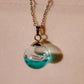 Paper Boat in a Bottle Necklace