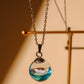 Paper Boat in a Bottle Necklace