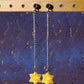 Star Piece Drop Earrings