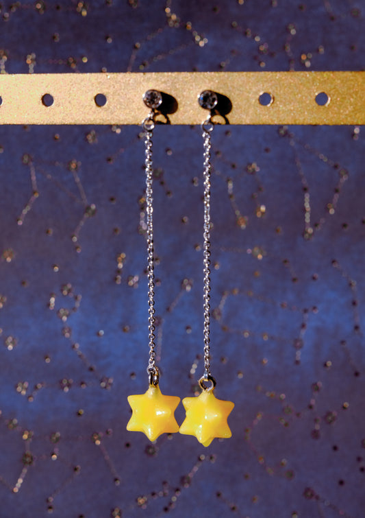 Star Piece Drop Earrings