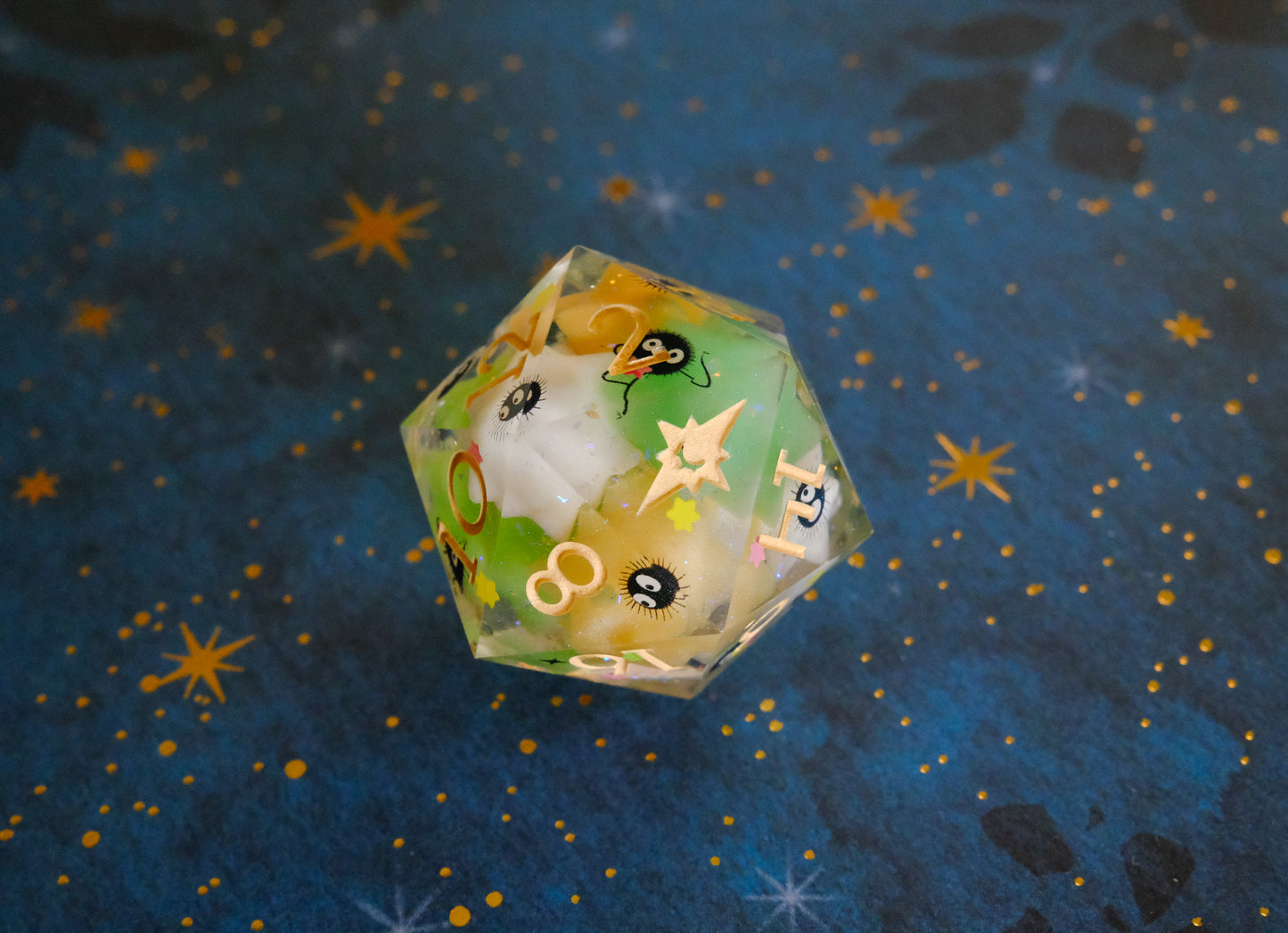 Green Orange Soot Sprite Mega D20