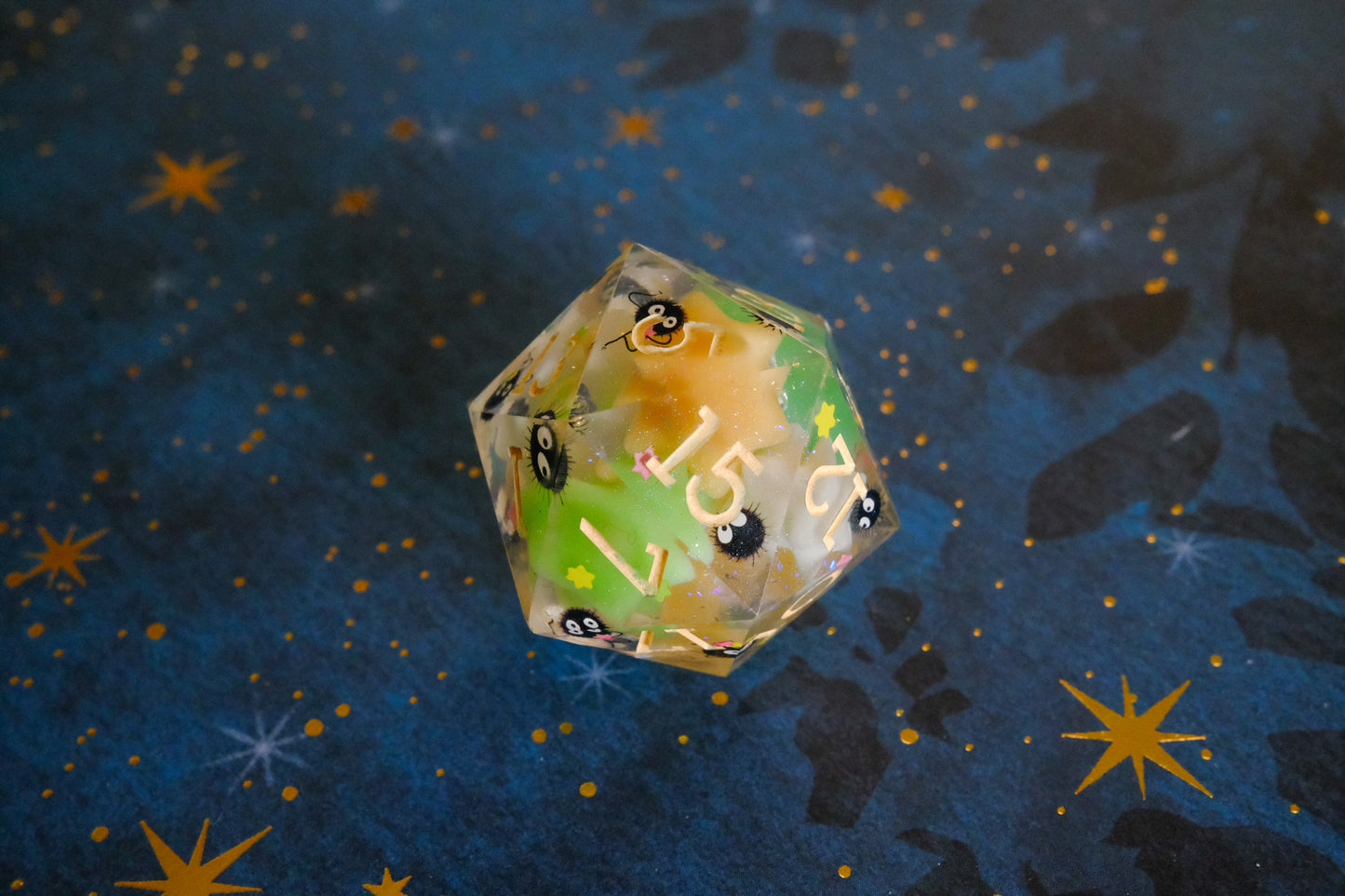 Green Orange Soot Sprite Mega D20