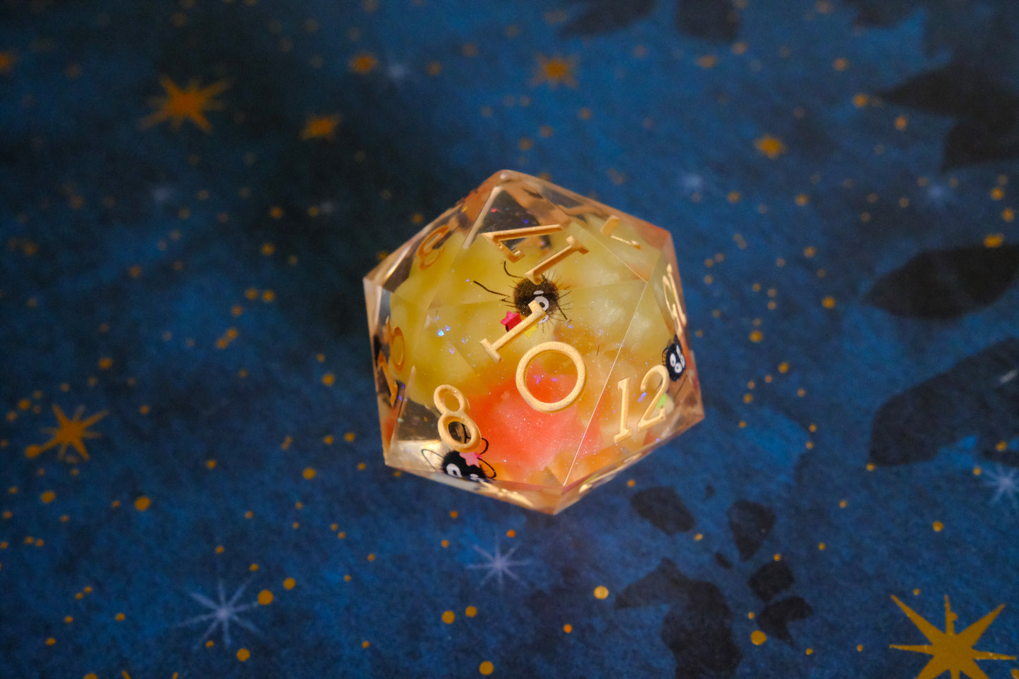 Red Orange Soot Sprite Mega D20