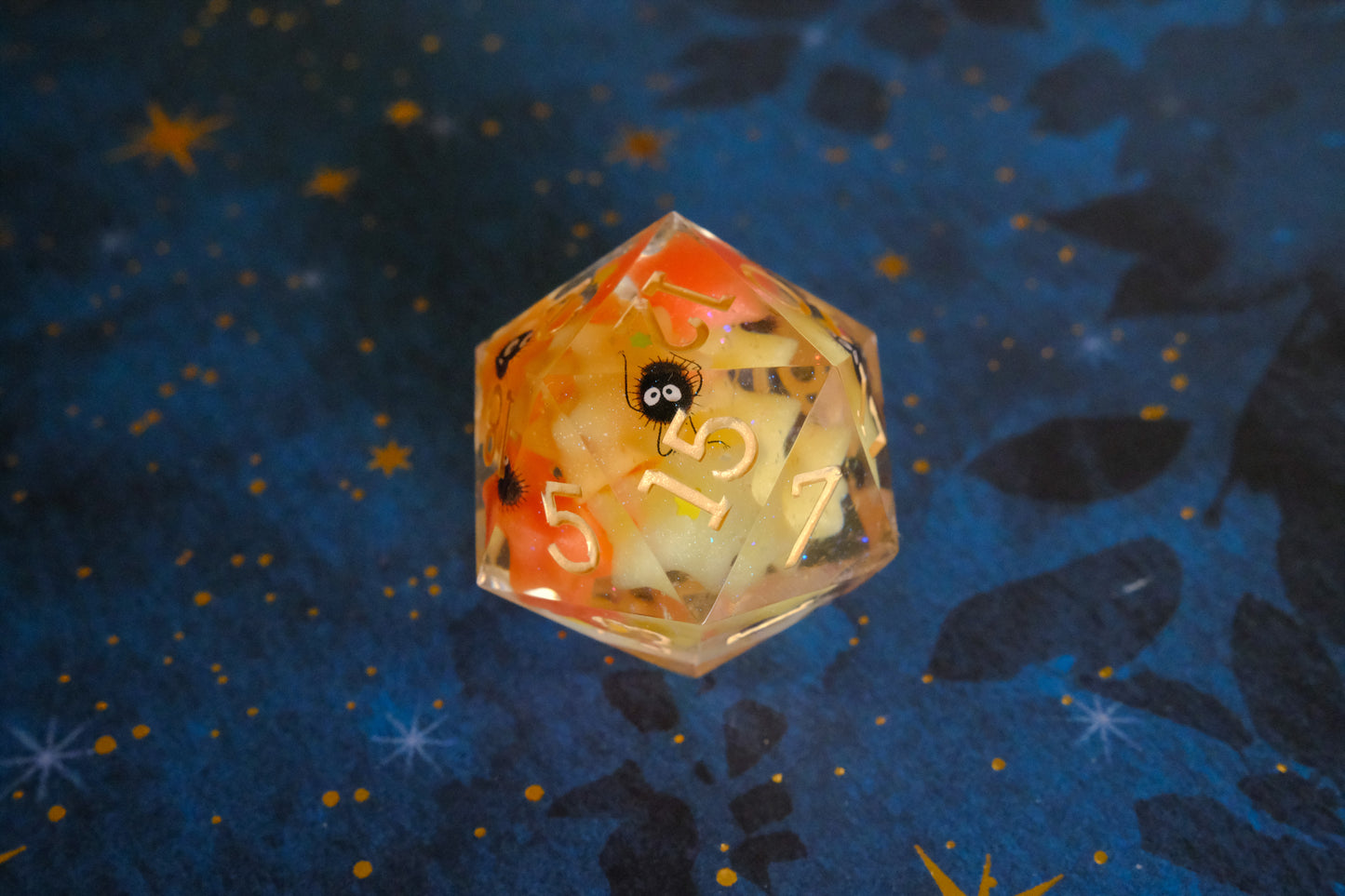 Red Orange Soot Sprite Mega D20