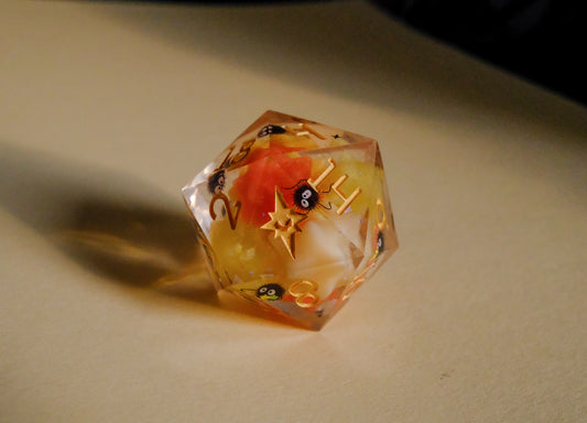 Red Orange Soot Sprite Mega D20