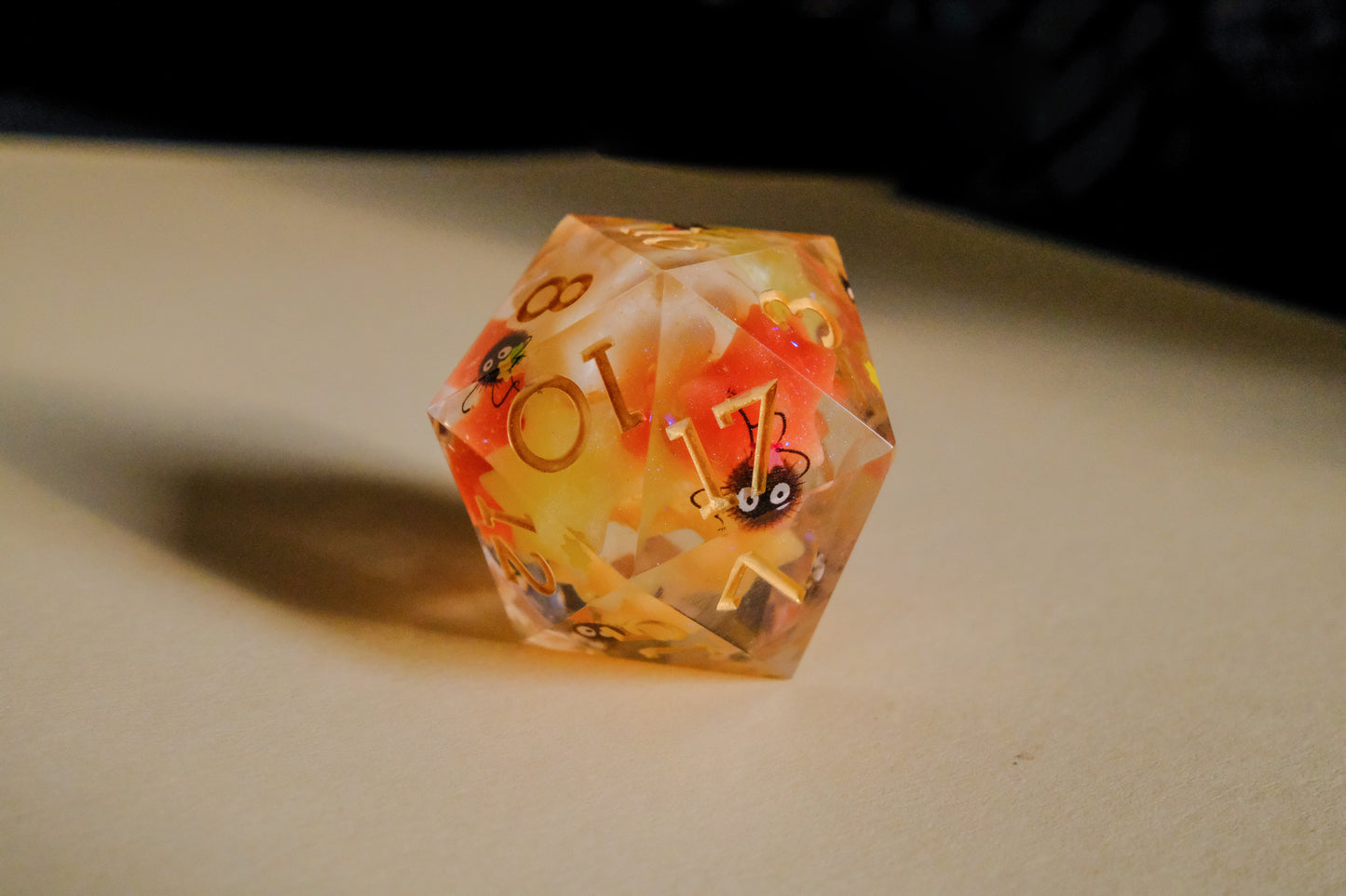 Red Orange Soot Sprite Mega D20