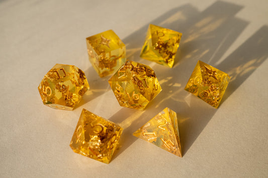 Honey Drop Polyhedral Dice Set