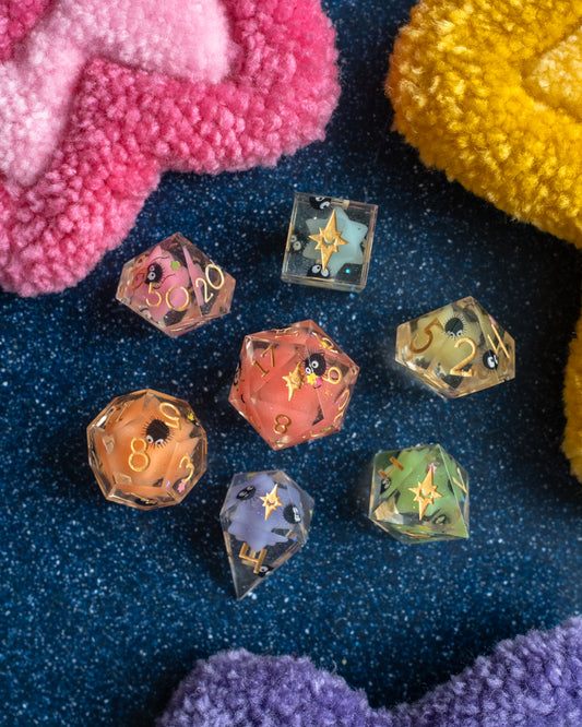 Soot Sprite Party Polyhedral Dice Set
