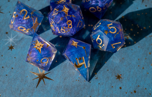 Starry Sky Polyhedral Dice Set