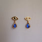 Tear Drops Blue Stud Earrings