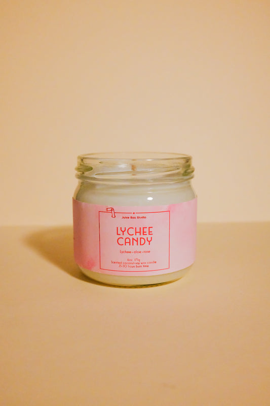 Lychee Candy Scented Candle Jar