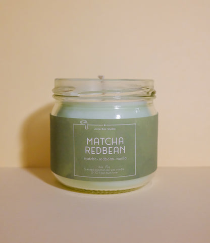 Matcha Redbean Scented Candle Jar
