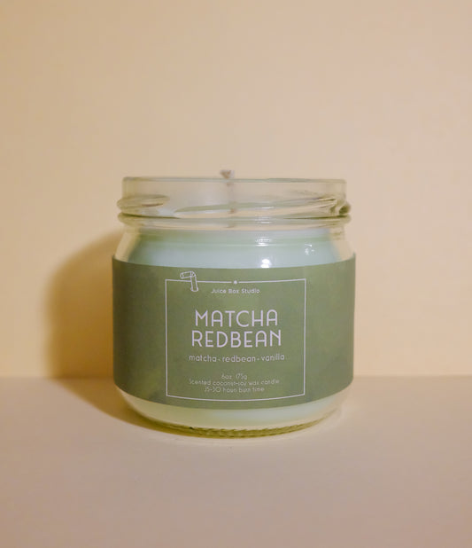 Matcha Redbean Scented Candle Jar