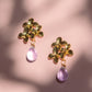 Lilac Drop Stud Earrings