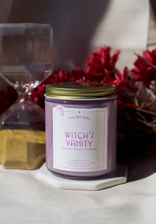 Witch's Vanity 8oz Scented Candle jar