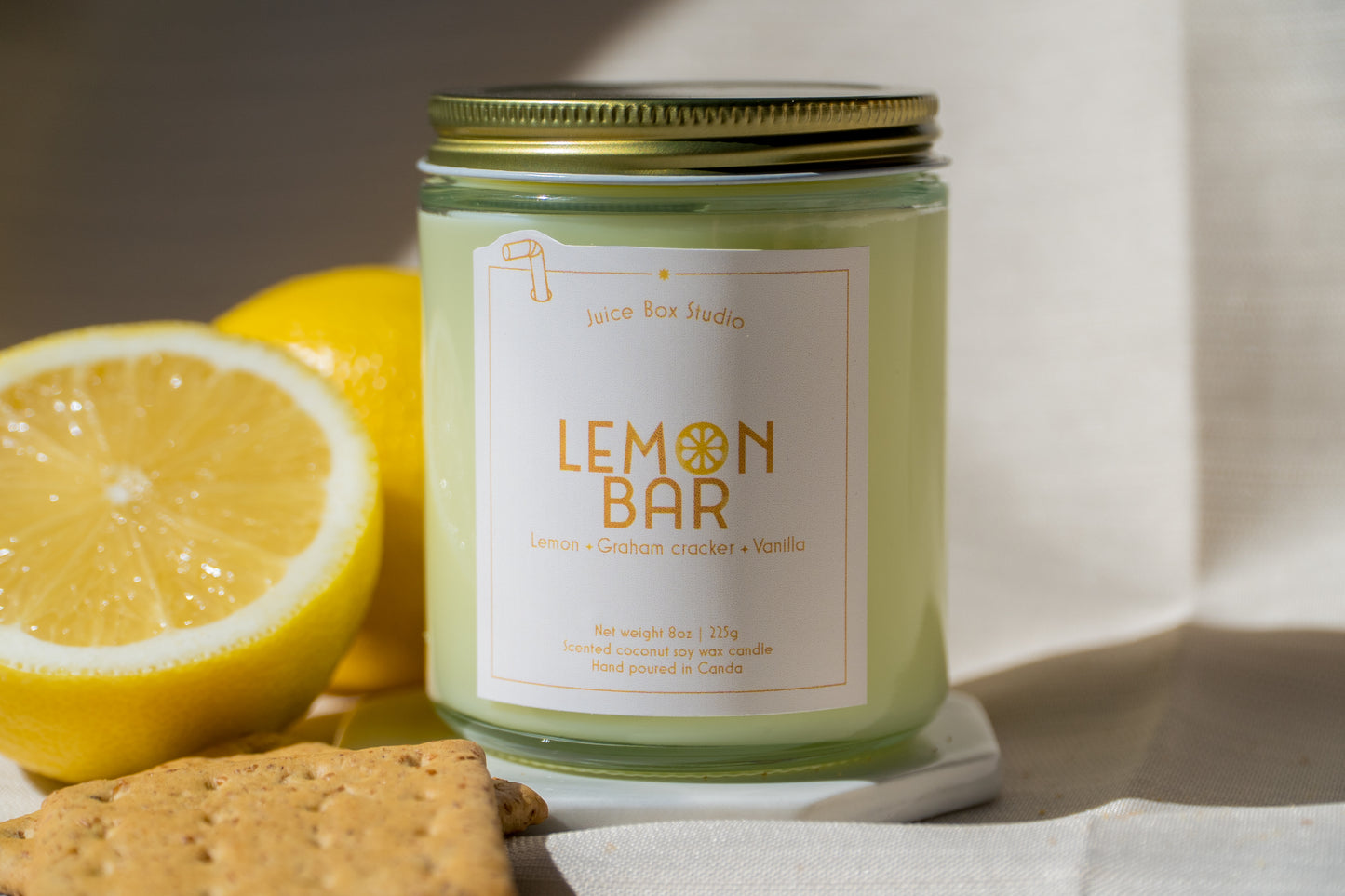 Lemon Bar 8oz Scented Candle jar