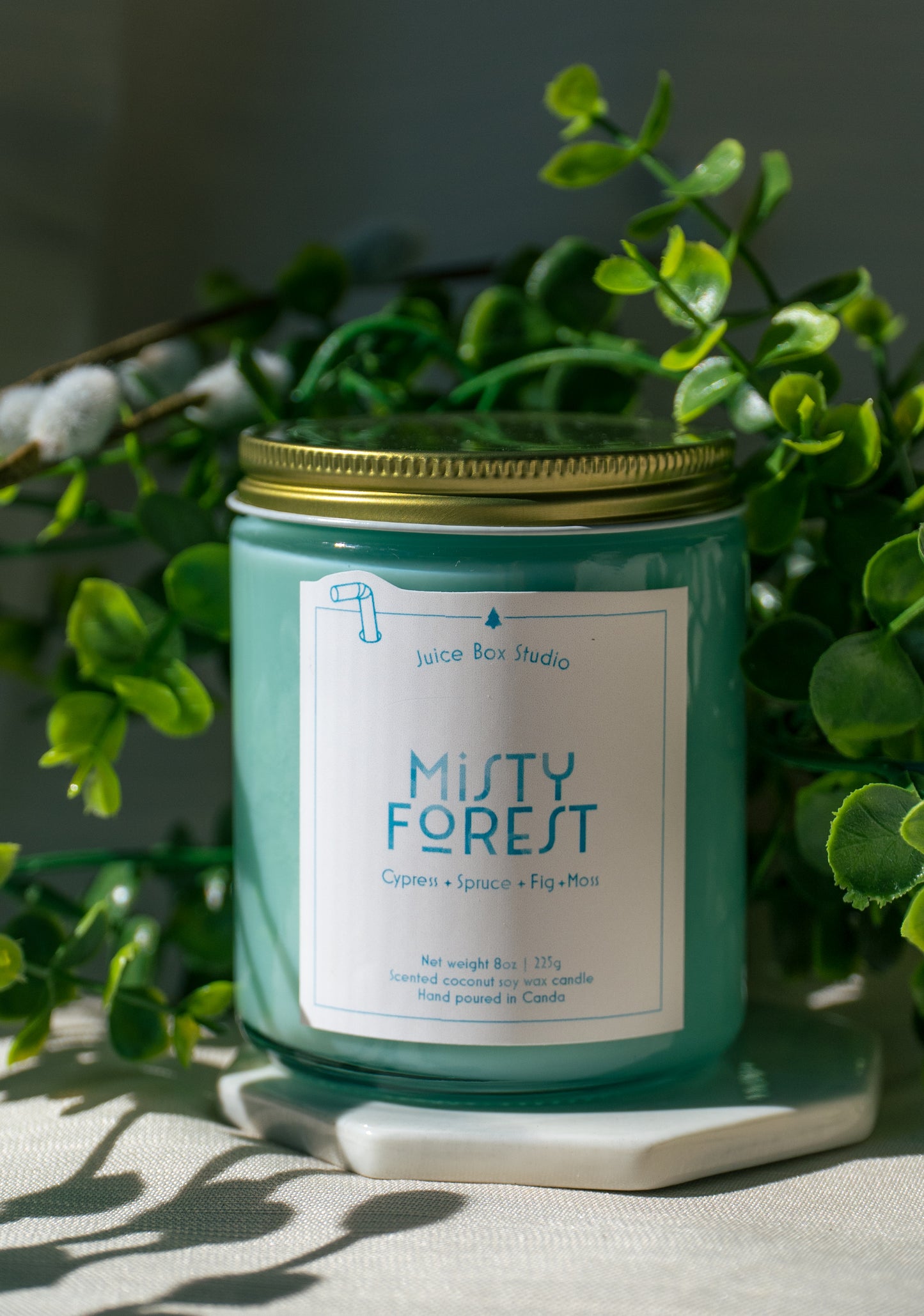 Misty Forest Scented Candle jar