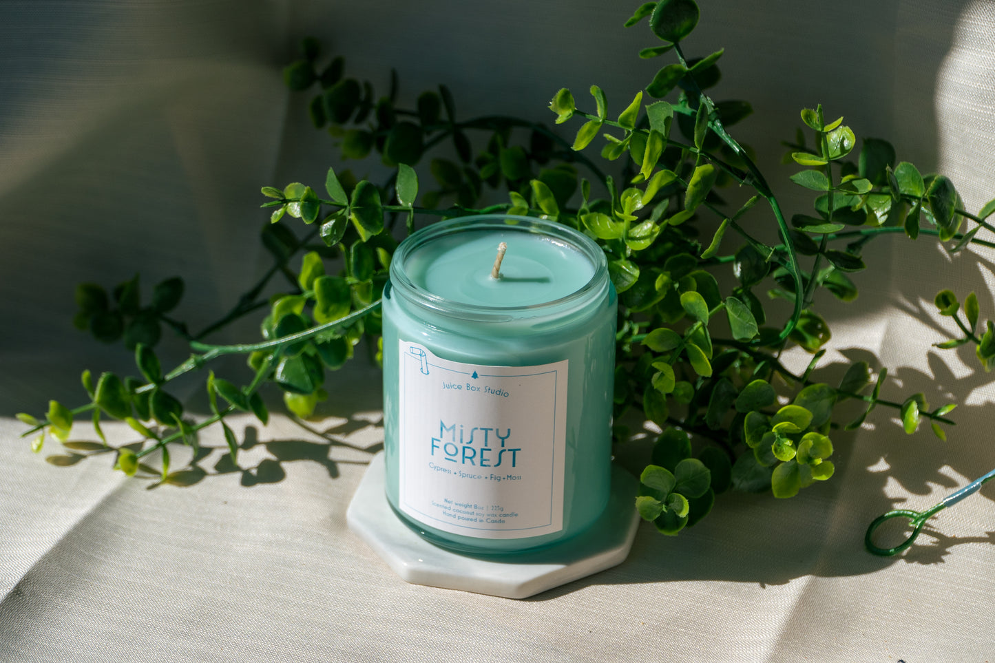 Misty Forest 8oz Scented Candle jar