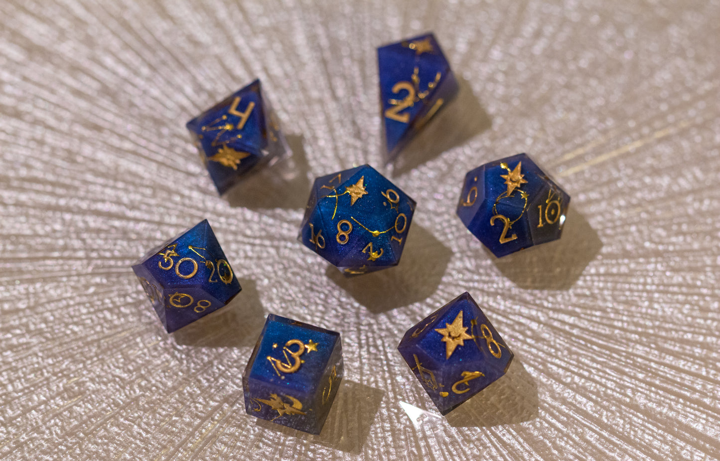 Starry Sky Polyhedral Dice Set