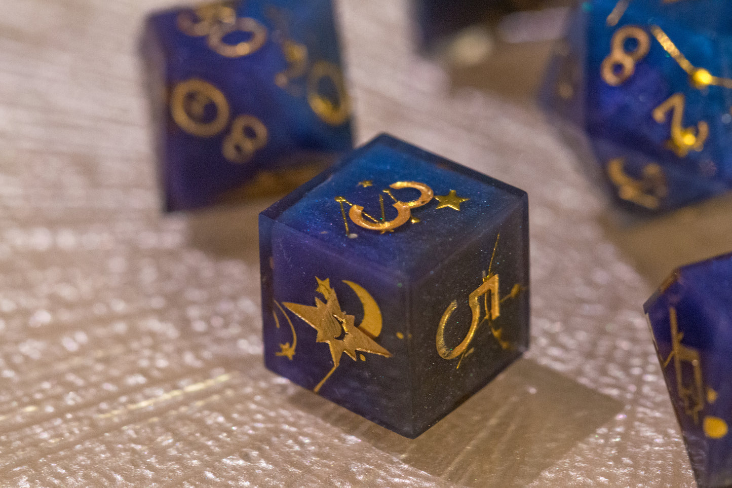 Starry Sky Polyhedral Dice Set